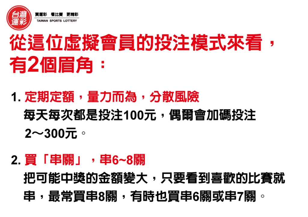 運彩會員申請｜他「定期定額」投注100元 抱回11萬獎金｜天下第一莊運動彩券